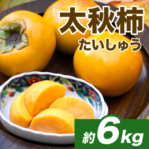 【先行予約】 太秋柿 約6kg （16～30玉） フルーツ くだもの 果物 柿 かき カキ おやつ デザート 秋の味覚 秋 旬 熊本県 八代市 【2026年10月上旬より順次発送】