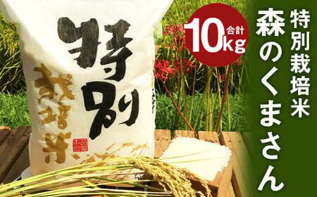 [令和6年産]特別栽培米 森のくまさん 10kg (5kg×2)精米 白米 お米 [2024年10月下旬〜2025年10月下旬発送予定]