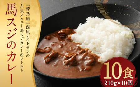 馬スジの カレー 10食 セット 計2.1kg 馬肉 馬スジ カレー レトルト お肉 惣菜 お取り寄せ