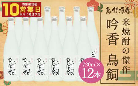 吟香 鳥飼720ml×12本 合計8.64L 25度 米焼酎