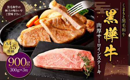 黒樺牛 肉厚サーロインステーキ 計約900g(約300g×3パック) 肉厚 サーロイン ステーキ サーロインステーキ 黒毛和牛 和牛 牛肉 牛