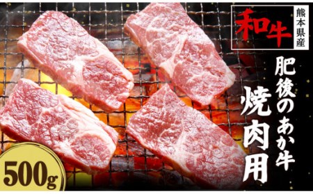 肥後のあか牛 焼肉用 500g 熊本県産和牛 G-3 牛肉