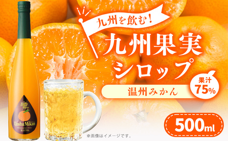 九州を飲む!九州果実 シロップ 温州みかん 500ml 1本 約25杯分 フルーツ 果物 ジュース