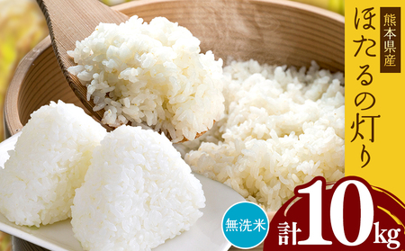 熊本県産 無洗米 ほたるの灯り 10kg | お米 米 こめ おこめ 精米 10キロ 国産 国産米 くまもと 熊本 熊本県 玉名市 玉名