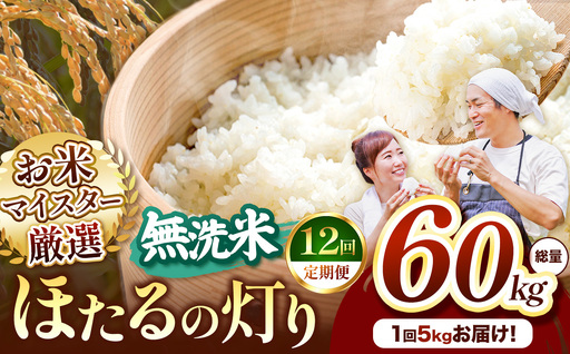 【定期便12回】熊本県産 無洗米 ほたるの灯り 5kg
