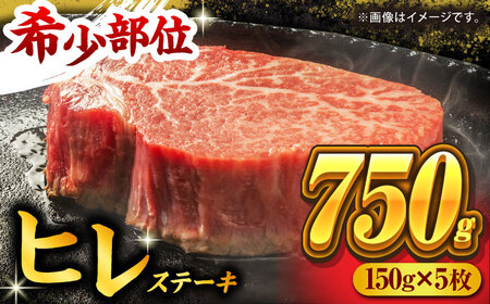 くまもと黒毛和牛 ヒレステーキ 計750g（5枚）【馬刺しの郷 民守】 熊本県産 九州産 和牛 お肉 肉 ステーキ ヒレ ヒレステーキ 黒毛和牛 熊本ヒレステーキ 九州産ヒレステーキ 和牛ヒレステーキ  [ZBL024]