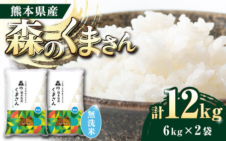 AQ11 森のくまさん無洗米 12kg 熊本県産