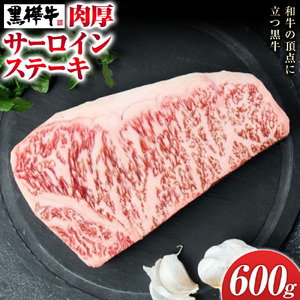 くまもと黒毛和牛 黒樺牛 A4～A5等級 肉厚サーロインステーキ 600g 株式会社杉本本店 《90日以内に出荷(土日祝除く)》熊本県 菊池市 特大 牛肉 牛 肉厚 お肉 ステーキ 黒毛和牛 国産 九州産 熊本県産 冷凍 送料無料