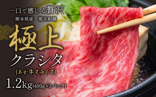 牛肉 赤身 クラシタ ロース すき焼き しゃぶしゃぶ 鍋 クラシタ あか牛 送料無料 肉 牛肉  ロース 肩ロース 1200g クラシタ あか牛 赤牛 あかうし 《90日以内に出荷予定(土日祝除く)》九州 食品 お取り寄せ