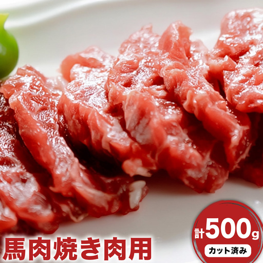 馬肉焼肉用 500g カット済 桜屋 [30日以内に出荷予定(土日祝除く)]