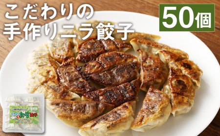 こだわりの手作り ニラ 餃子 (冷凍)50個 1.2kg(10個入×5パック)タレ付