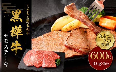 くまもと黒毛和牛 杉本本店 黒樺牛 A4〜A5等級 モモステーキ 100g×6 計600g