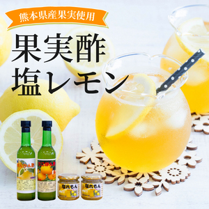 果実酢2本・塩レモン セット(B)