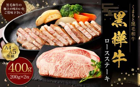 黒樺牛 ロースステーキ 400g (200g×2パック) お肉 肉 牛肉 ブランド黒毛和牛 和牛 黒毛和牛 ブランド牛 ステーキ ロースステーキ 冷凍 国産 九州産 冷凍