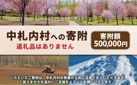 中札内村への寄附(返礼品はありません) 1口 500,000円 50万円 北海道 中札内村 寄附のみ 寄附 [038-0021]