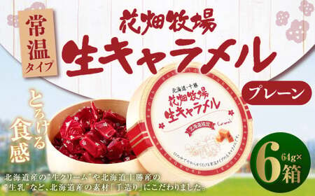 花畑牧場 生キャラメル プレーン（常温） 64g×6セット キャラメル お菓子 おやつ [002-0089]