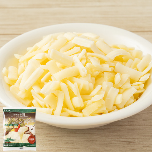 [2回定期便]よつ葉 北海道十勝 3種のチーズ 濃厚コク旨ブレンド 130g×4パック 1回あたり計520g 1ヶ月毎 2回 ナチュラルチーズ チェダー ゴーダ モッツァレラ 生乳 [009-0191]