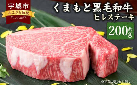 ステーキ くまもと黒毛和牛 ヒレステーキ 200g 牛 牛肉ステーキ 和牛 ヒレ ステーキ 熊本 冷凍ステーキ