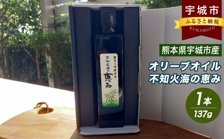 オリーブオイル「 不知火海の恵み 」137g×1本 熊本県 宇城市産 [2026年2月上旬までに順次発送予定]オリーブ油 調味料 油 食用油