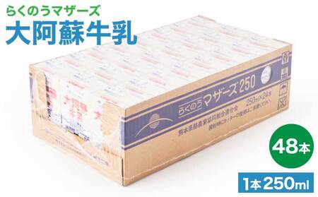 大阿蘇牛乳 250ml 48本セット 常温保存 大阿蘇牛乳 熊本牛乳 成分無調整牛乳 ロングライフ牛乳