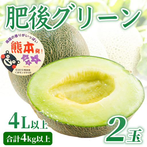 肥後グリーンメロン 約4kg（4L以上）【2026年5月上旬～2026年7月下旬配送予定】