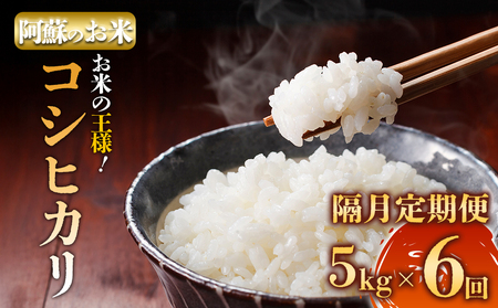 [選べる回数][定期便隔月6回]R7年産コシヒカリ 5kg プロ厳選の産地直送米 白米 お米 人気 美味しい 白ご飯 こだわり 農業 甘味 香り ツヤ お米の王様 熊本県 阿蘇市