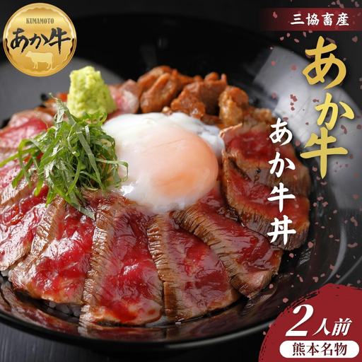 [三協畜産]熊本名物あか牛丼セット 2人前 あか牛 牛肉 国産 冷凍 阿蘇市