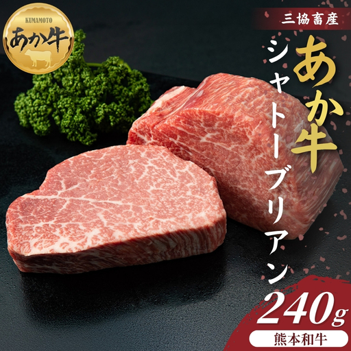[三協畜産]あか牛 シャトーブリアン 120g×2枚 計240g 精肉 あか牛 牛肉 国産 冷凍 阿蘇市