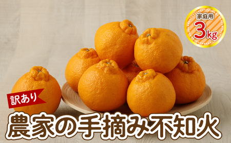 S040-030_[訳あり]農家の手摘み 不知火 家庭用 3kg