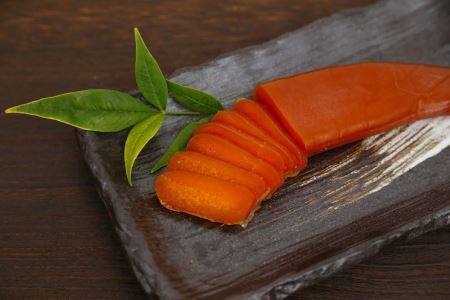 S073-005_からすみ片腹 70g以上 家庭用(真空パック・簡易包装) / からすみ 片腹 家庭用