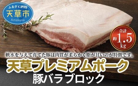 S058-024A_天草プレミアムポーク 豚バラ ブロック 約1.5kg