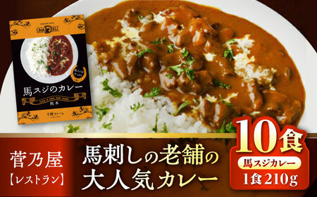 馬スジのカレー 10食 210g×10 計2.1kg 【株式会社 千興ファーム】[AYAF027]