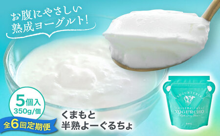 【全6回定期便】オオヤブデイリーファーム くまもと半熟よーぐるちょ 350g×5個ヨーグルト[AYAE006]