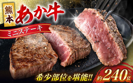 熊本 あか牛 ミニステーキ 約240g(約120g×2枚) ステーキステーキステーキステーキステーキ[AYCB035]