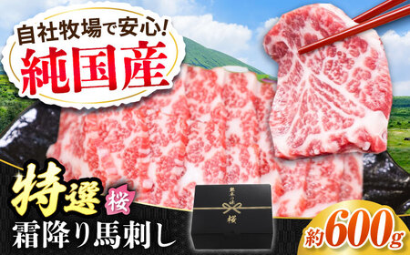 『純国産』熊本の味「桜」霜降り馬刺し「特選」 計約600g(約300g×2セット) 霜降り 馬刺し 馬刺し 馬刺し 馬刺し 馬刺し[AYCN022]