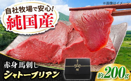 『純国産』熊本の味 赤身 馬刺し シャトーブリアン 約200g シャトーブリアン シャトーブリアン シャトーブリアン シャトーブリアン シャトーブリアン [AYCN057]