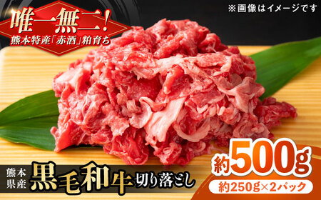熊本県産 『原田畜産』 黒毛和牛 切り落とし 計約500g(約250g×2パック)牛肉切り落とし 牛肉切り落とし 牛肉切り落とし 牛肉切り落とし 牛肉切り落とし[AYCN126]