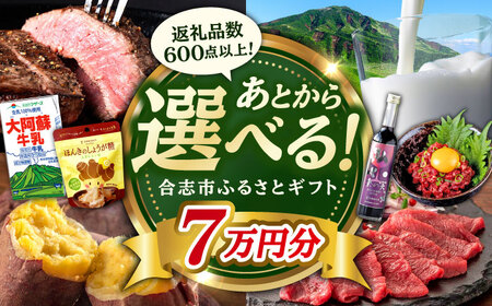 [あとから選べる!]合志市 ふるさとギフト 7万円分 [合志市役所][AYBZ010]