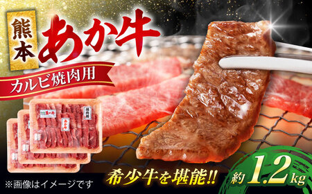 熊本 あか牛 カルビ 焼肉用 約1.2kg 焼肉[AYCB052]