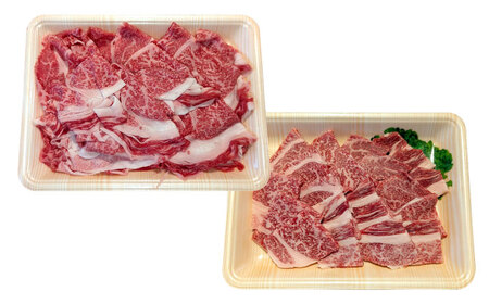くまもと 黒毛和牛 和王 肩ロース セット(焼き肉用・しゃぶしゃぶ用) 計約800g(各1P)ロース 焼き肉 しゃぶしゃぶ [AYBR045]