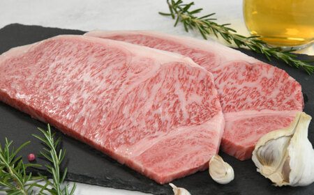 くまもと黒毛和牛 黒樺牛 A4〜A5等級 ロースステーキ 約400g(約200g×2枚)[株式会社杉本本店][AYBJ015]