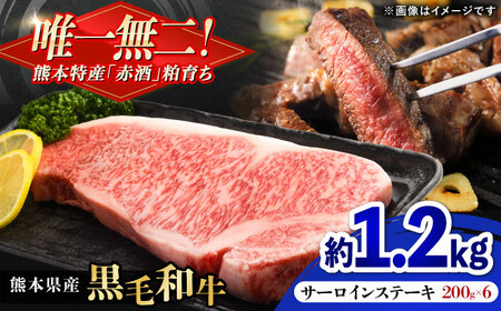 熊本県産 『原田畜産』 黒毛和牛サーロインステーキ 計約1.2kg 黒毛和牛 サーロインステーキ [AYCN152]