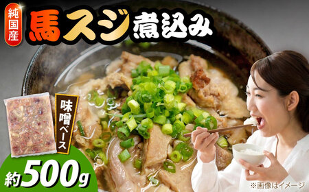 純国産馬 馬スジ煮込み約500g 馬スジ[AYDK016]