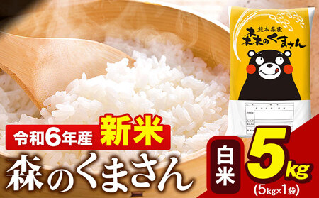 令和6年産 新米 森のくまさん 5kg × 1袋 白米 熊本県産 単一原料米 森くま[11月-12月より出荷予定]|人気米 熊本県産米 お米 生活応援米