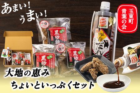 青葉の会 大地の恵みちょいといっぷくセット《30日以内に出荷予定(土日祝除く)》黒砂糖 秘伝だれ