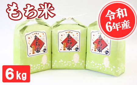 [令和6年産]もち米 6kg 精米 熊本県 南関町産 産地直送 餅 赤飯 おこわ