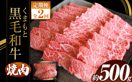 [定期便2回]くまもと黒毛焼肉500g 