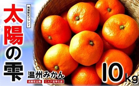 太陽の雫 (しずく) みかん 極甘 期間限定 10kg | みかん ミカン 太陽のしずく 早生 柑橘 柑橘類 フルーツ 果物 熊本 和水
