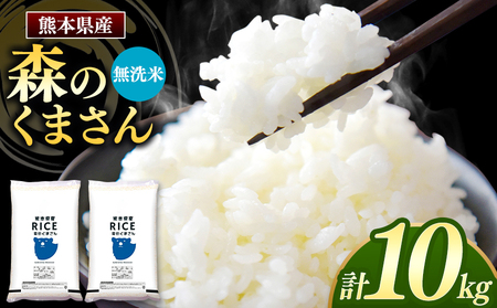 令和6年産 熊本県産 森のくまさん 無洗米 10kg 