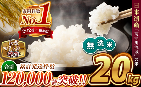  令和6年産 新米  熊本県産 ほたるの灯り 無洗米 20kg | 小分け 5kg × 4袋  熊本県産 こめ 米 無洗米 ごはん 銘柄米 ブレンド米 複数原料米 人気 日本遺産 菊池川流域 こめ作り ごはん ふるさと納税 返礼品無洗米無洗米